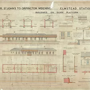 SR Elmstead [Woods] Station - Buildings on Down Platform